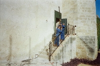 Barandal escalera de entrada del Castillo